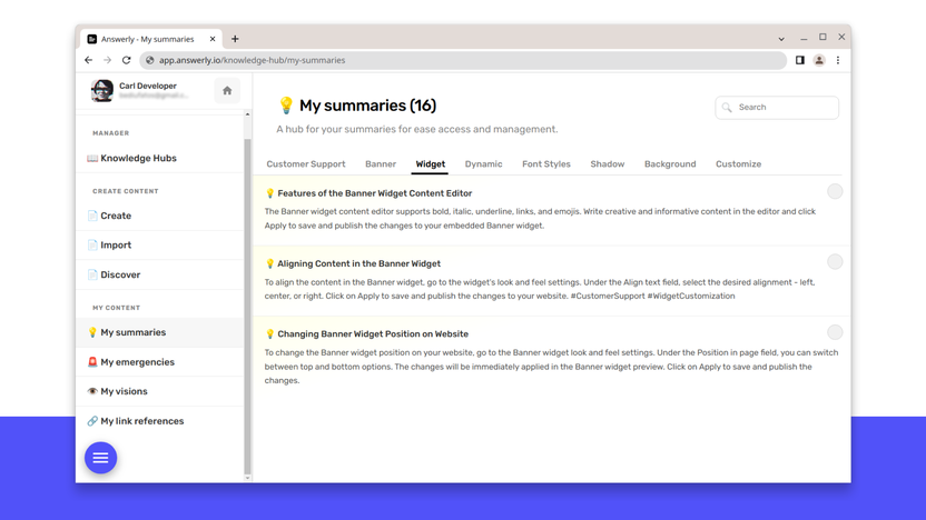 Answerly Knowledge Base And Customer Support Widget Lifetime Deal Review