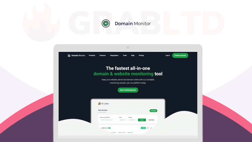 Domain Monitor Domain Status And Expiration Monitoring Tool Lifetime Deal Review