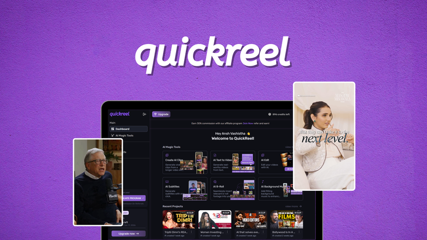 Quickreel Ai-Powered Video Reel Creation And Editing Tool Lifetime Deal Review