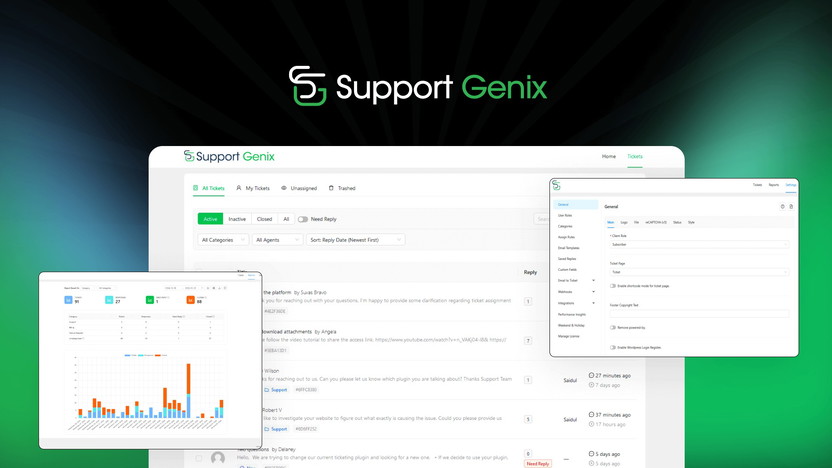 Support Genix Wordpress Support Ticket System Plugin Lifetime Deal Review